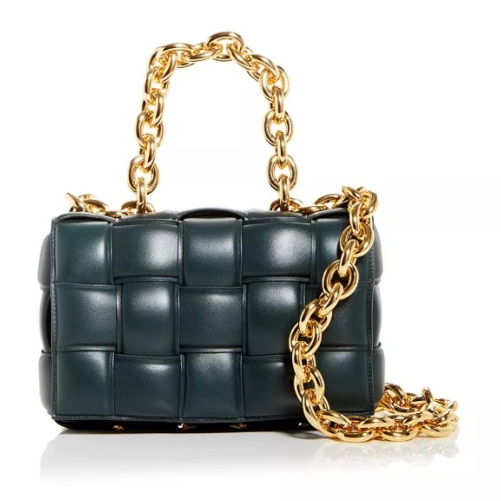 New Bottega Veneta The Chain Cassette Padded Leather Shoulder Bag